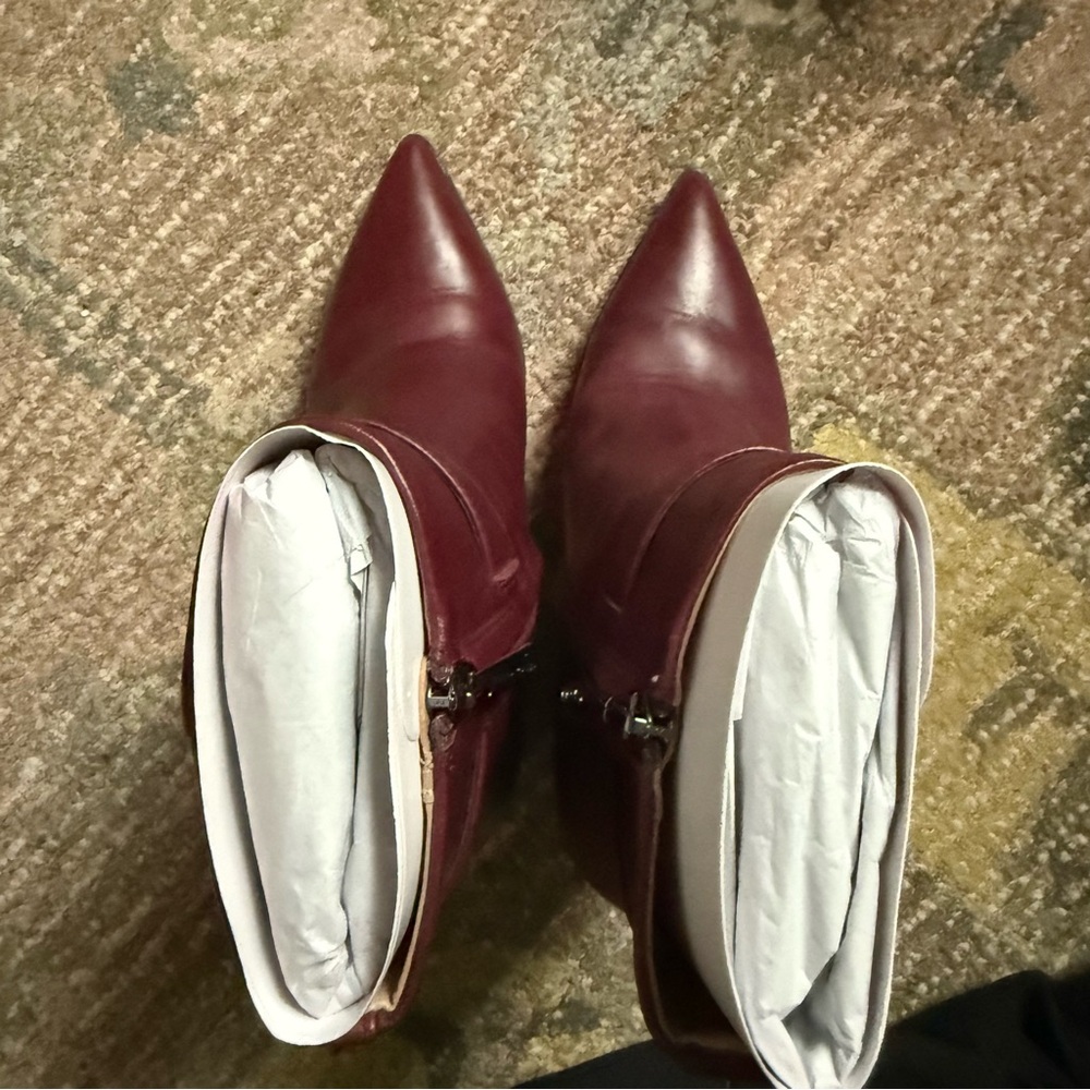 Sam Edelman Weslie Leather Wedge Boots - Picture 2 of 16